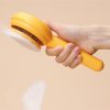 Cat Grooming Brush, Self Cleaning Slicker Brushes for Dogs Cats Pet Grooming Brush Tool Gently Removes Loose Undercoat