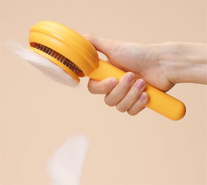 Cat Grooming Brush (3) Cat Grooming Brush, Self Cleaning Slicker Brushes for Dogs Cats Pet Grooming Brush Tool Gently Removes Loose Undercoat