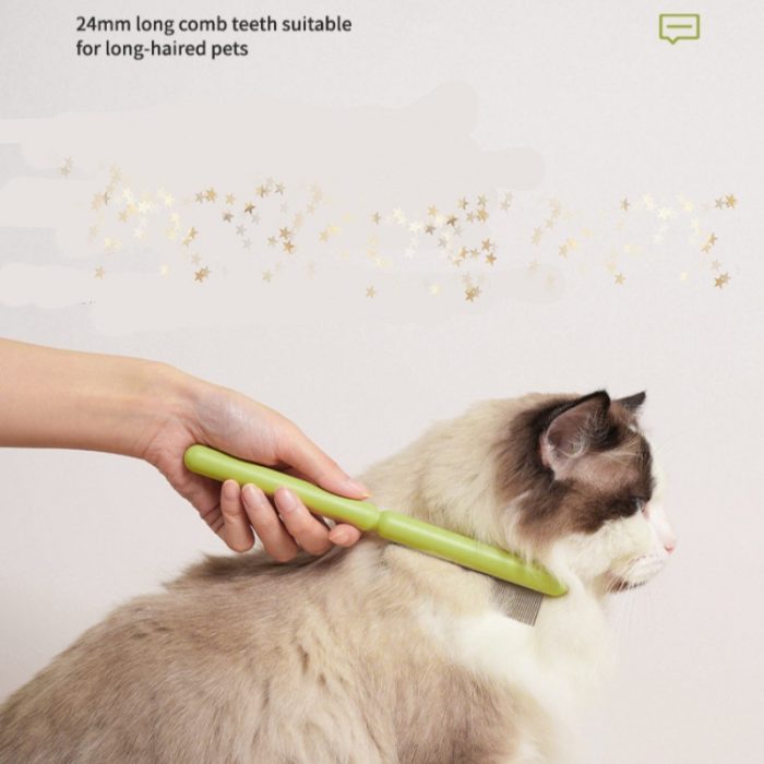 Stainless steel fine-toothed comb (1) hot selling beauty Stainless steel fine-toothed comb for detangled hair combing for dogs cats
