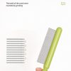 hot selling beauty Stainless steel fine-toothed comb for detangled hair combing for dogs cats