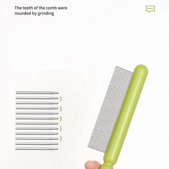 Stainless steel fine-toothed comb (2) hot selling beauty Stainless steel fine-toothed comb for detangled hair combing for dogs cats