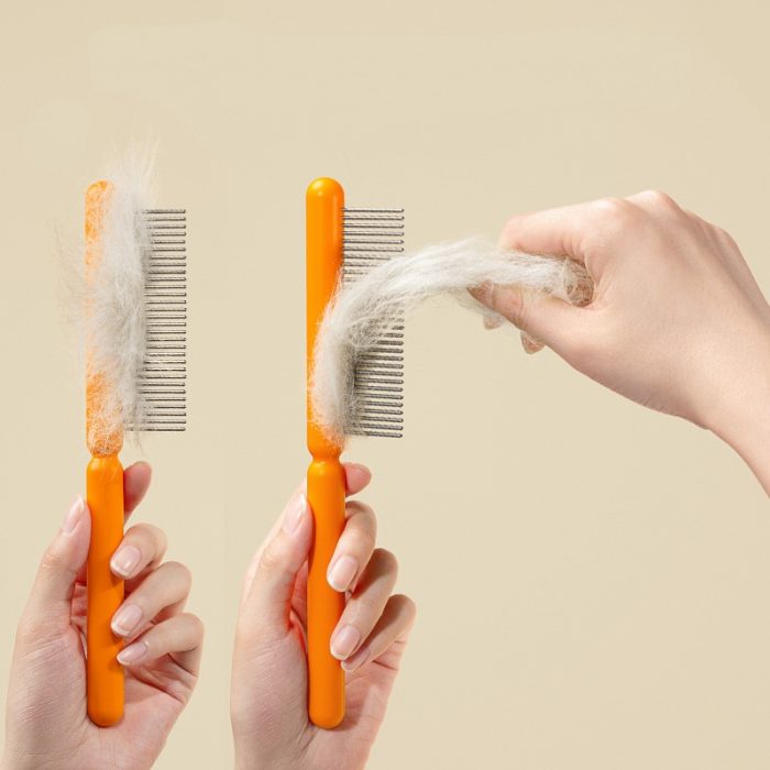 Stainless steel fine-toothed comb (4) hot selling beauty Stainless steel fine-toothed comb for detangled hair combing for dogs cats