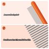 hot selling beauty Stainless steel fine-toothed comb for detangled hair combing for dogs cats