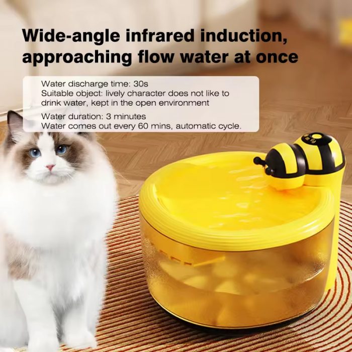 cat water fountain (19) Large smart pet water fountain translucent automatic smart pet water dispenser drinking fountain