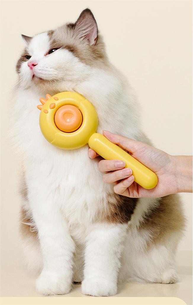 chicken pet brush (29) Cat Grooming Brush for Shedding Long or Short Haired Cats, , Removes Mats, Tangles and Loose Fur