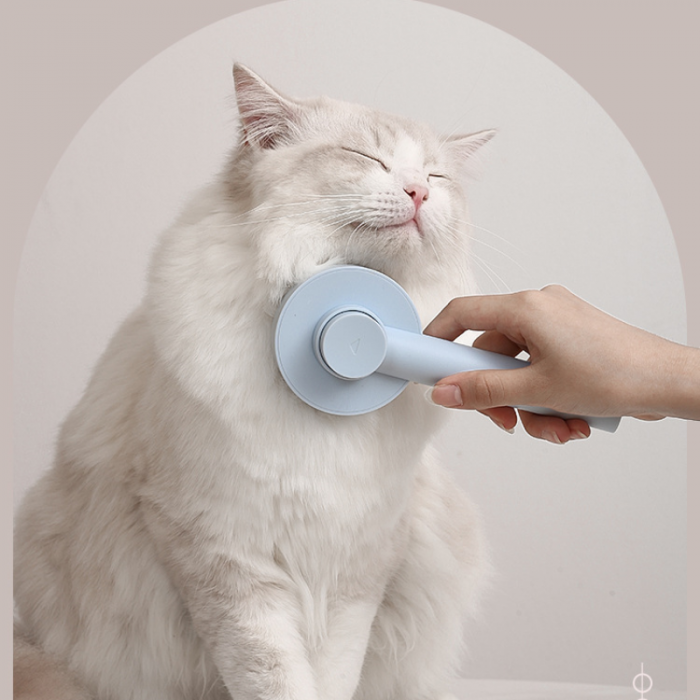 hair removal comb (1) OEM One Key Remove Hair Comb Cat And Dog Grooming Massage Shedding Tools Pet Hair Remover Brush