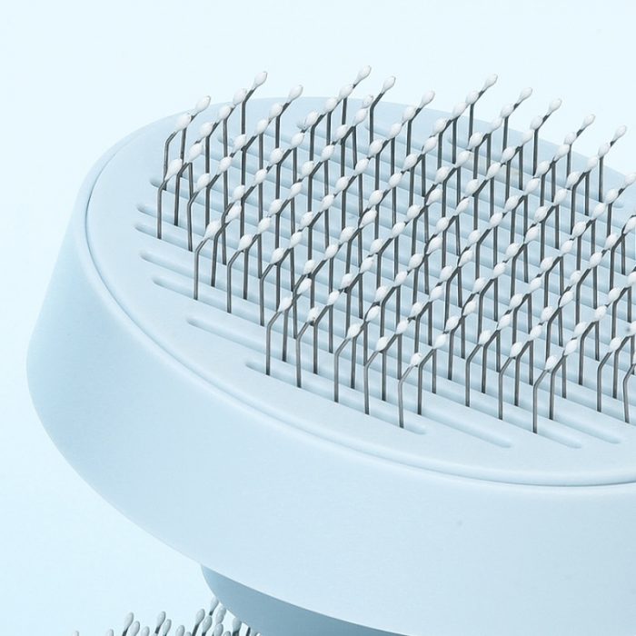 hair removal comb (2) OEM One Key Remove Hair Comb Cat And Dog Grooming Massage Shedding Tools Pet Hair Remover Brush