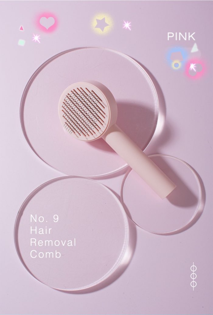 hair removal comb (5) OEM One Key Remove Hair Comb Cat And Dog Grooming Massage Shedding Tools Pet Hair Remover Brush