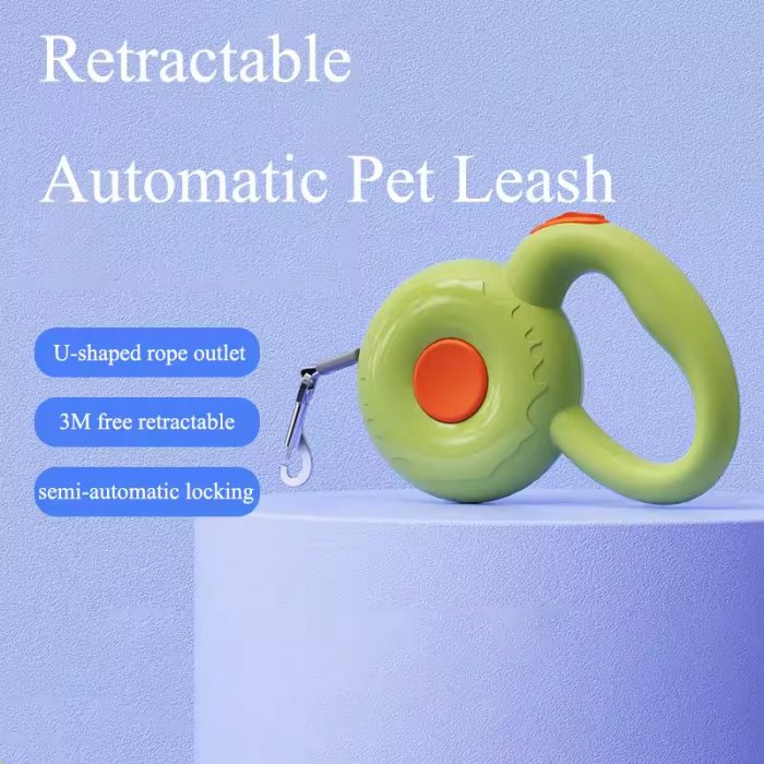 OEM-New 2024 Automatic Dog Retractable Walking Leads 3M Donut Candy Color Rope