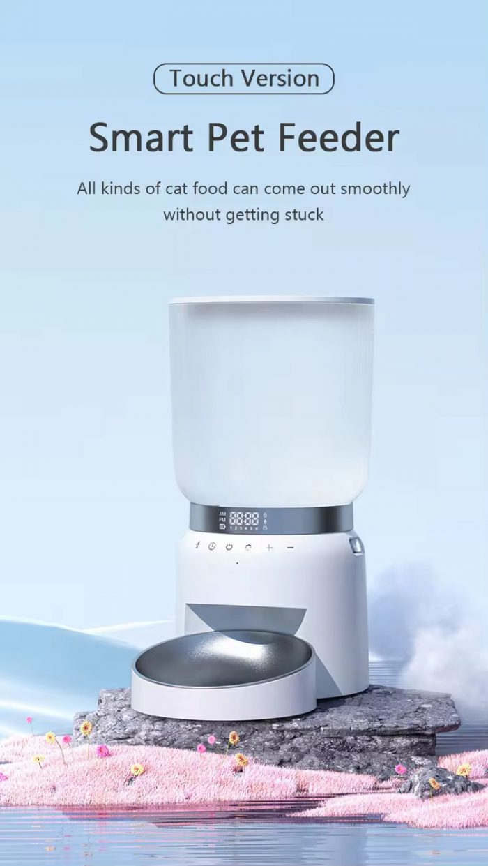 Automatic Smart Pet Feeder (1) Large Capacity Automatic Smart Pet Feeder Dry Food Dispenser Bowls for Cats and Dogs