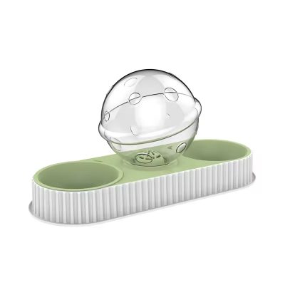 OEM-Custom Pet Dog Plastic Raised Cat Food Bowl Water Elevated Slow Feeder Cat Bowl