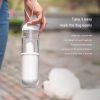 Good Quality Portable Convenient Dog Bowl With  Kitten Feeding Water Bottle Outdoor