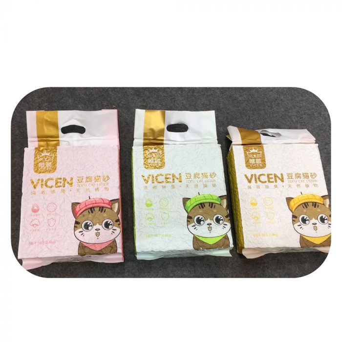 Main-04 Natural Safe Odor Control Dust Free Clumping Plant Tofu Cat litter Kitty Litter