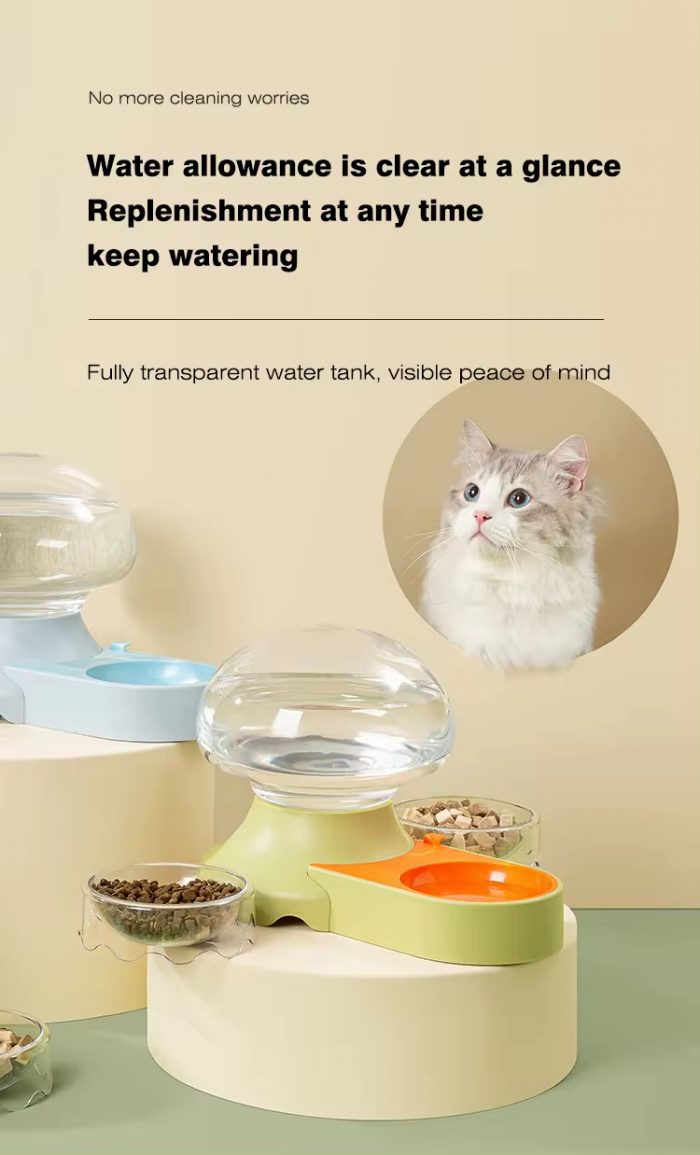 Wireless Filtered Automatic Water Dispenser For Pets (13) Jellyfish Shaped Pet Water Fountain Pet Bowls Feeders Wholesale Wireless Filtered Automatic Water Dispenser For Pets