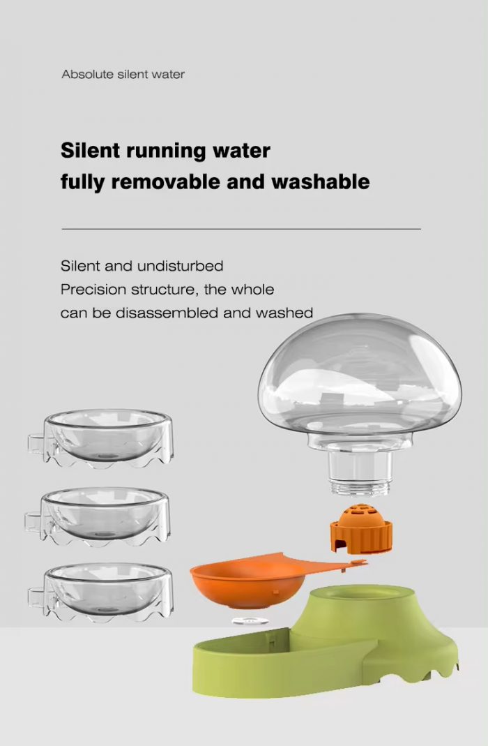 Wireless Filtered Automatic Water Dispenser For Pets (19) Jellyfish Shaped Pet Water Fountain Pet Bowls Feeders Wholesale Wireless Filtered Automatic Water Dispenser For Pets