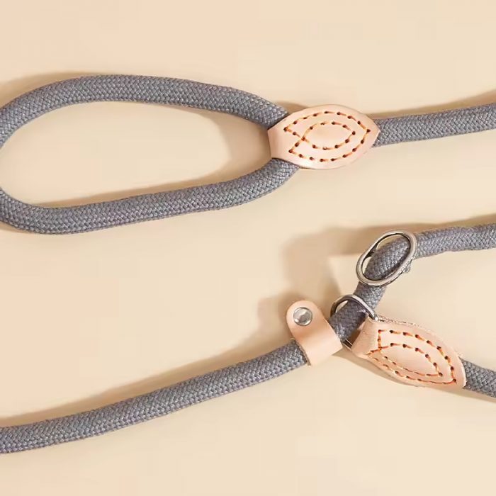 dog training leash collar (4) New integrated dog leash explosion-proof rope large dog training leash collar