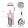 Good Quality Portable Convenient Dog Bowl With  Kitten Feeding Water Bottle Outdoor