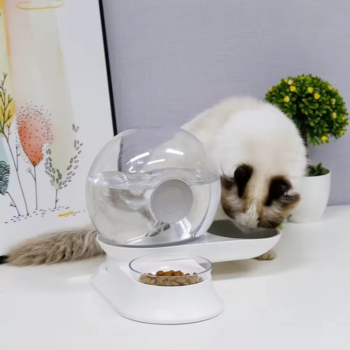 oem-snail-shaped-2-in-1-cat-dog-bowl-pet-feeder-automatic-filter-dispenser-fountain-Main-11 OEM Snail-shaped 2 in 1 Cat/Dog Bowl Pet Feeder Automatic Filter Water Dispenser Fountain