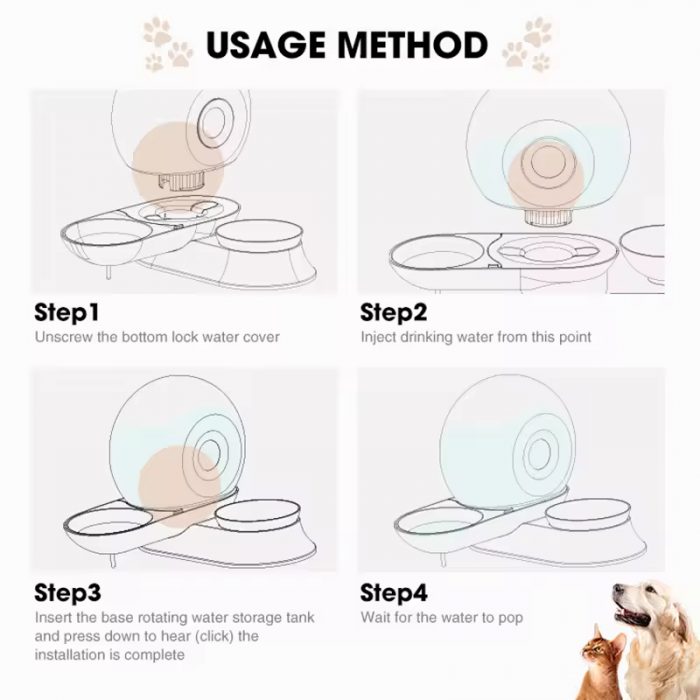oem-snail-shaped-2-in-1-cat-dog-bowl-pet-feeder-automatic-filter-dispenser-fountain-Main-13 OEM Snail-shaped 2 in 1 Cat/Dog Bowl Pet Feeder Automatic Filter Water Dispenser Fountain