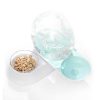 OEM Snail-shaped 2 in 1 Cat/Dog Bowl Pet Feeder Automatic Filter Water Dispenser Fountain