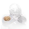 OEM Snail-shaped 2 in 1 Cat/Dog Bowl Pet Feeder Automatic Filter Water Dispenser Fountain