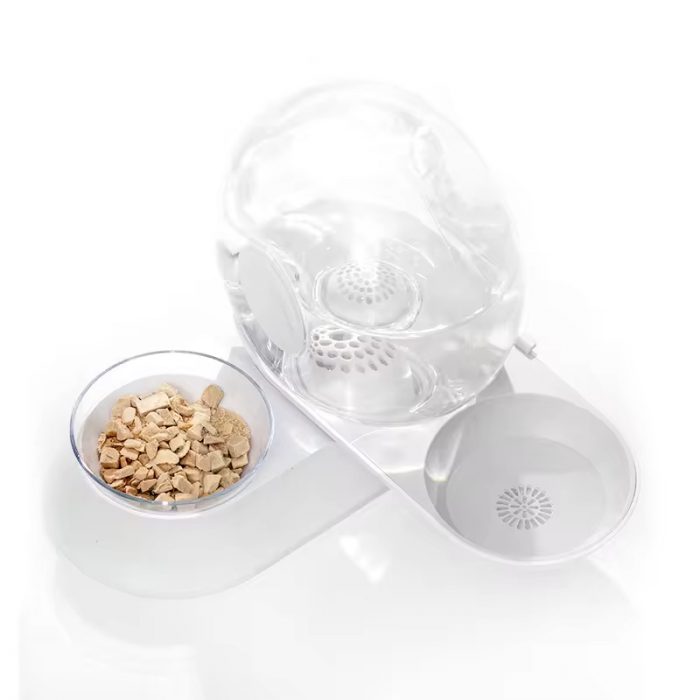 oem-snail-shaped-2-in-1-cat-dog-bowl-pet-feeder-automatic-filter-dispenser-fountain-grey OEM Snail-shaped 2 in 1 Cat/Dog Bowl Pet Feeder Automatic Filter Water Dispenser Fountain
