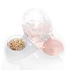 OEM Snail-shaped 2 in 1 Cat/Dog Bowl Pet Feeder Automatic Filter Water Dispenser Fountain