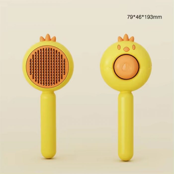 oem-wholesale-chick-cat-dog-hair-comb-grooming-brush-Yellow OEM Wholesale Chick Cat/dog Hair Comb Grooming Brush