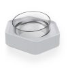 OEM Wholesale Hexagonal Single Bowl Tilt Neck Guard Anti-spill Drinking Pet Bowl