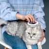 OEM Wholesale Portable Soft Silicone Handle Shape Pet Grooming Massage Brush Comb