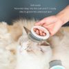 OEM Wholesale Portable Soft Silicone Handle Shape Pet Grooming Massage Brush Comb
